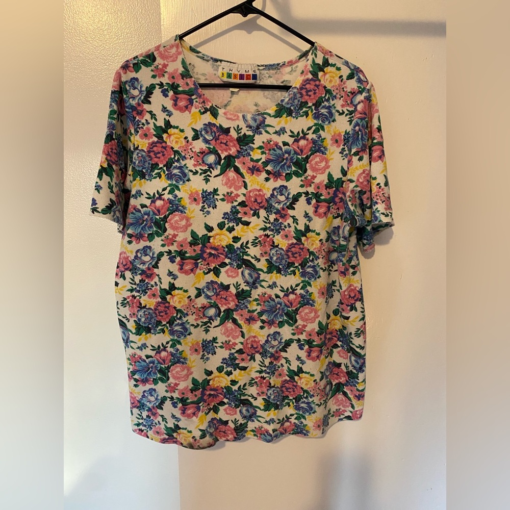 Vintage Floral Women's maternity Top - Picture 1 of 5